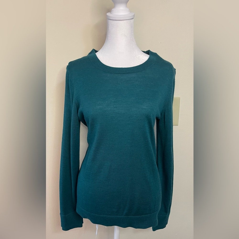 Banana Republic Women’s 100 % Merino wool Crew Neck Sweater Pullover Size Medium